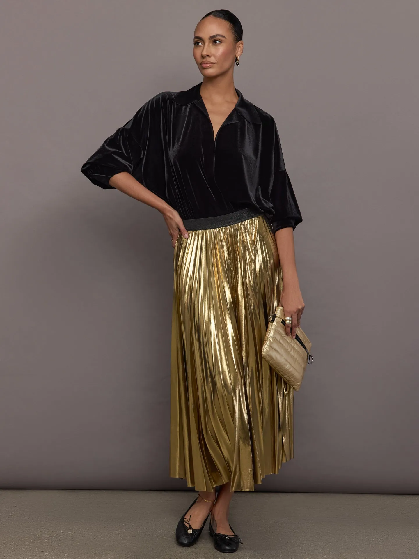 Super Oversized Boyfriend NK Shirt Bodysuit - Black sold by Carbon38 product image thumbnail 2