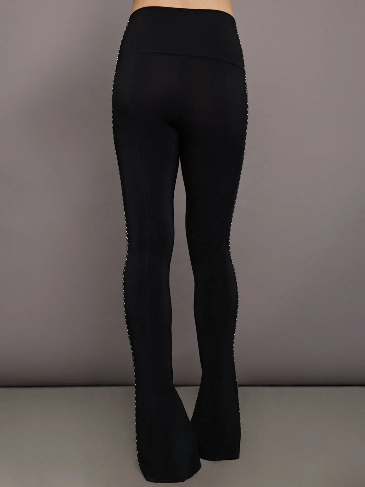 Gunmetal Stud Spat Legging - Black with Side Studs sold by Carbon38 product image thumbnail 4