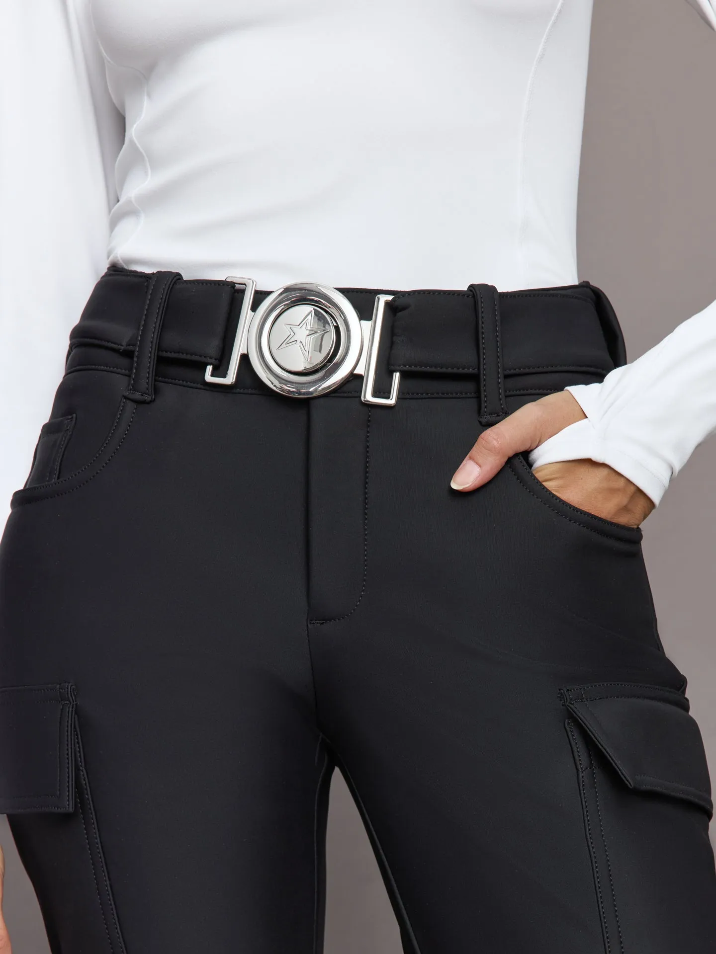 Mid Rise Cargo Ski Pant - Black sold by Carbon38 product image thumbnail 2