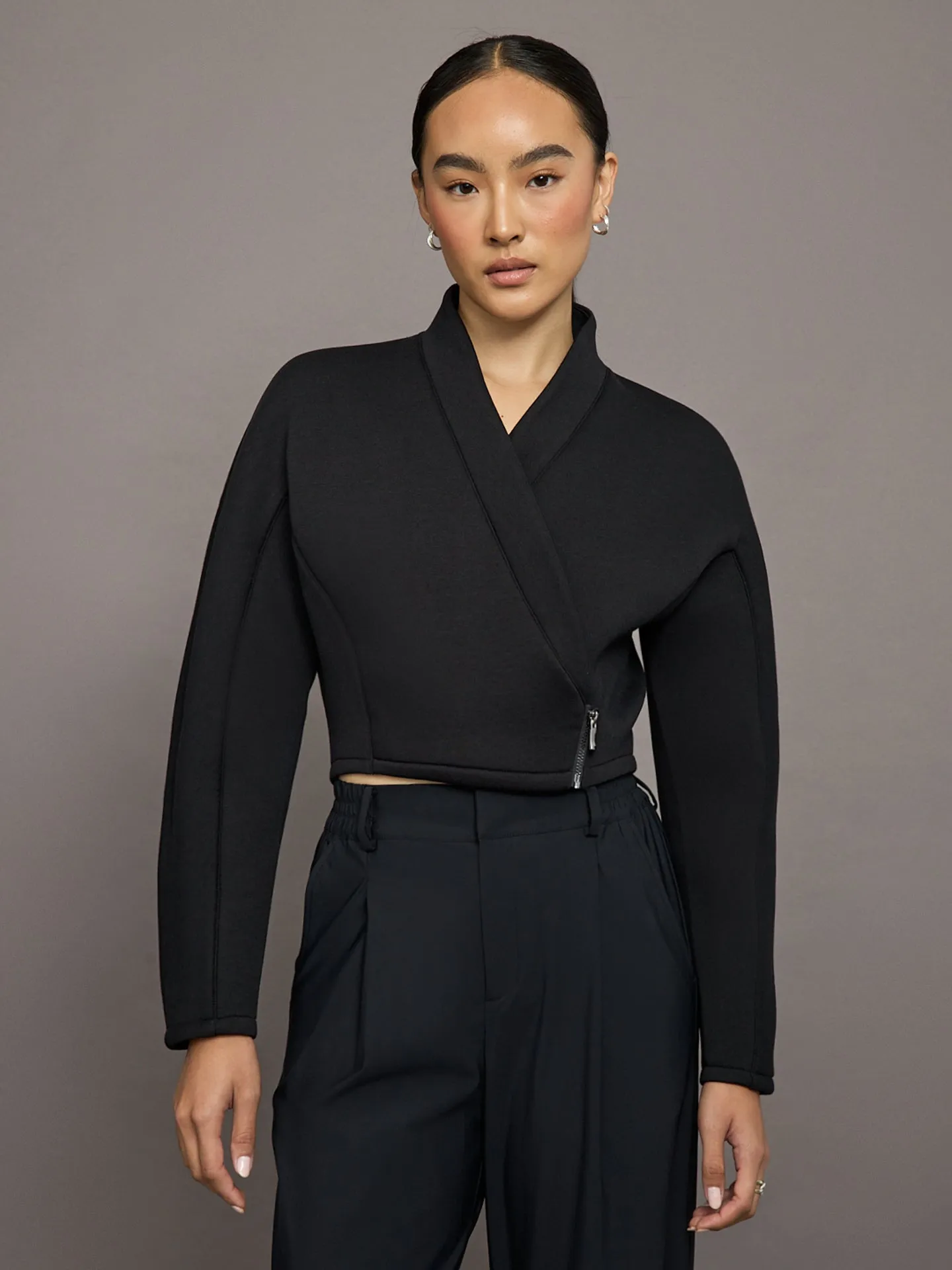 Volta Wrap Jacket - Black sold by Carbon38