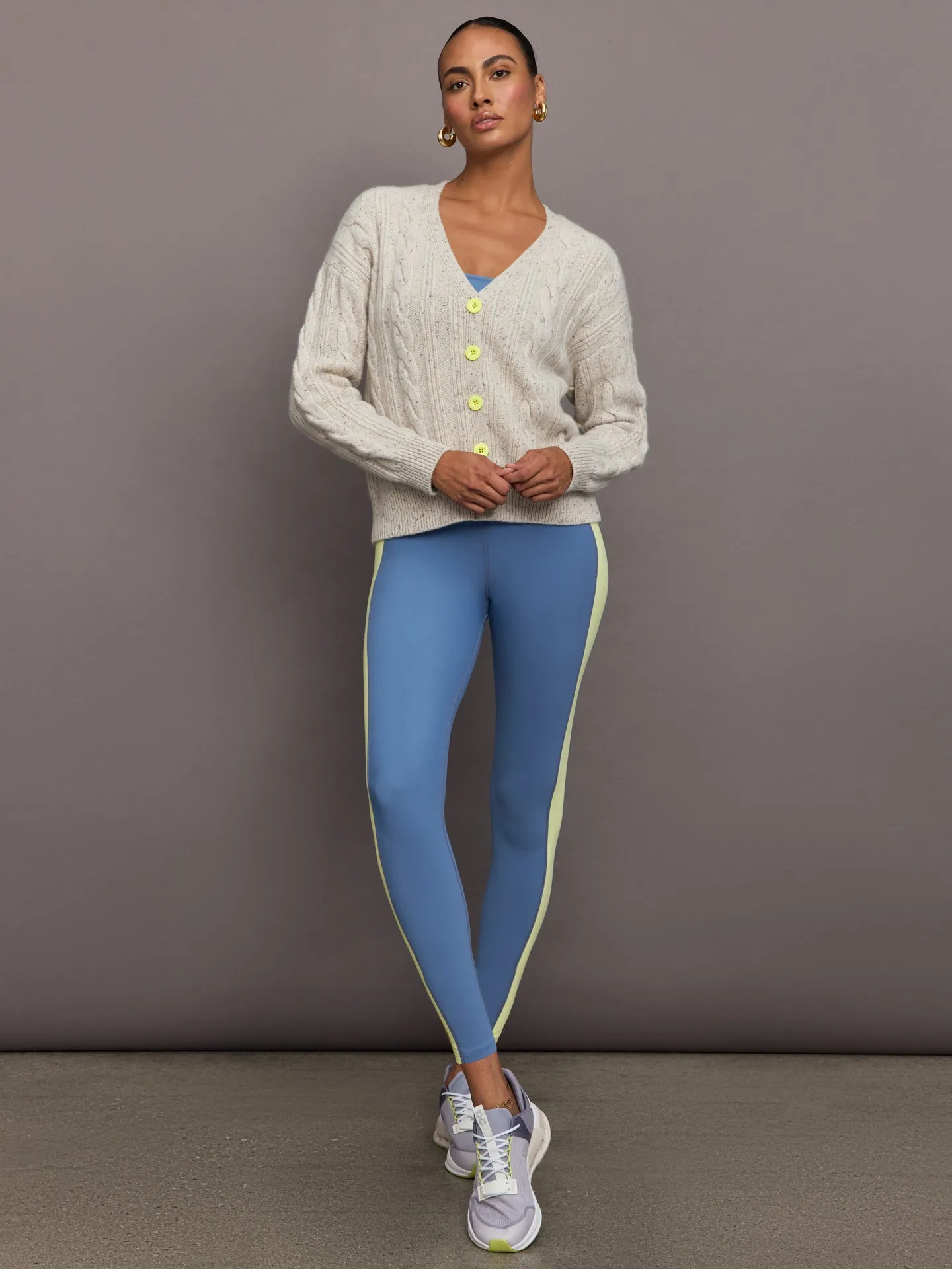 Suzanne Just Add Love Cashmere Cardigan - Soft Taupe Multi sold by Carbon38 product image thumbnail 3