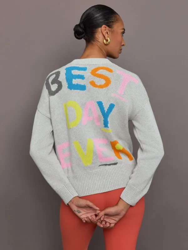Benton Best Day Ever Sweater - Silver Fox Silver made by Carbon38
