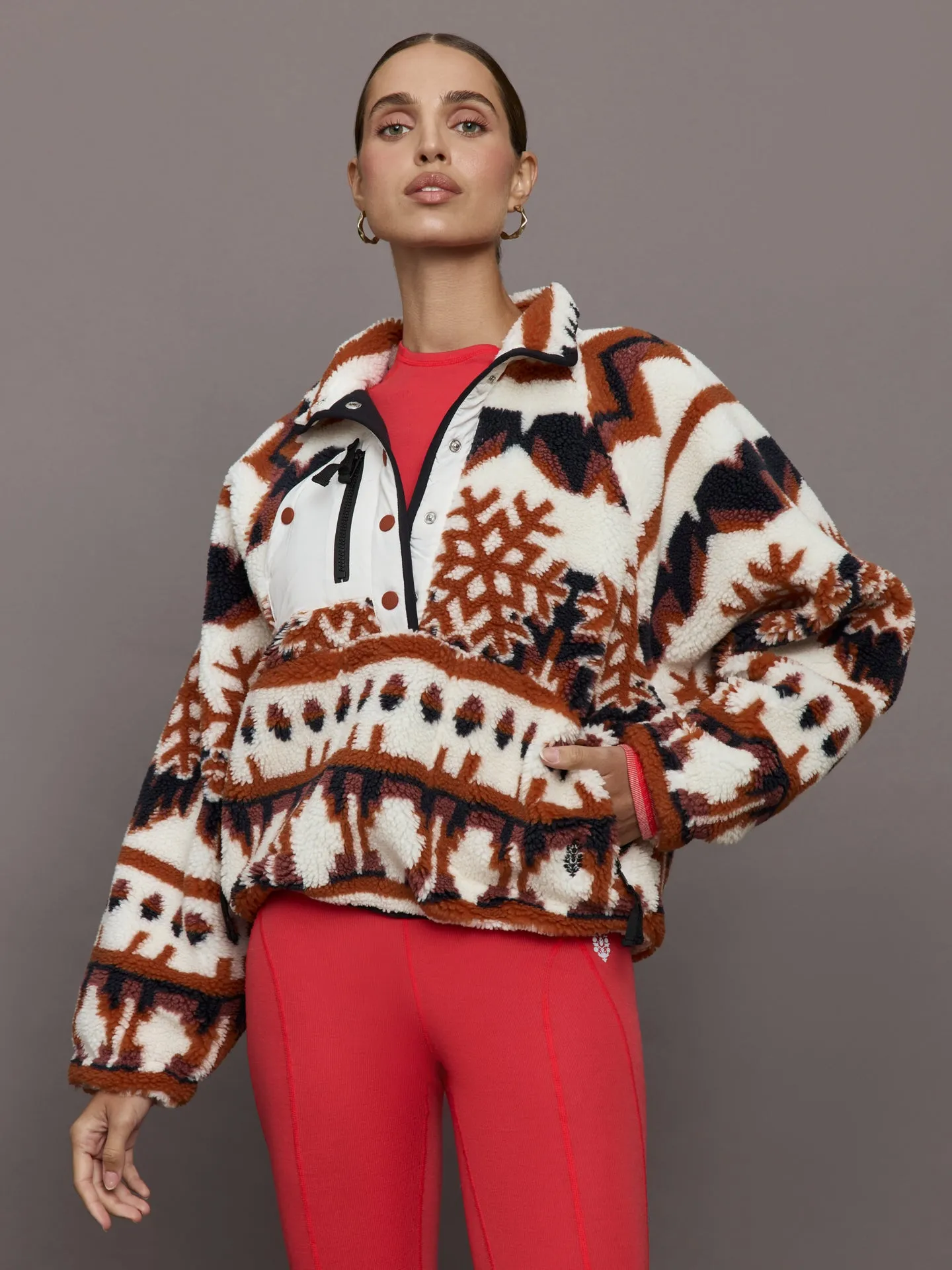 Rocky Ridge Pullover - Red/Orange sold by Carbon38