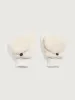 Faux Sherpa Flip Top Mittens - Ivory sold by Carbon38