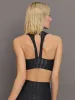 Action Bra 2.0 in Houndstooth Takara Shine - Black sold by Carbon38