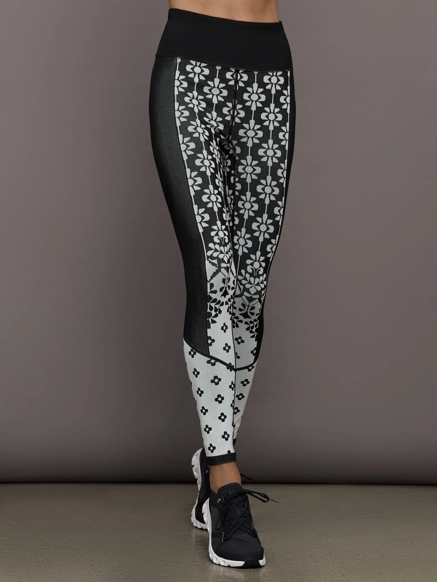 Myoko Jacquard Base Layer Legging - Onyx sold by Carbon38