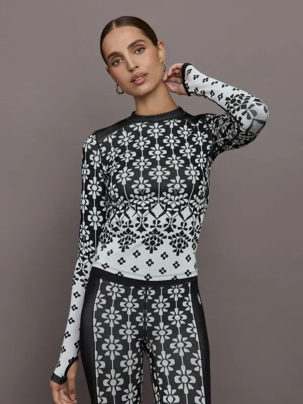 Myoko Jacquard Base Layer - Onyx sold by Carbon38