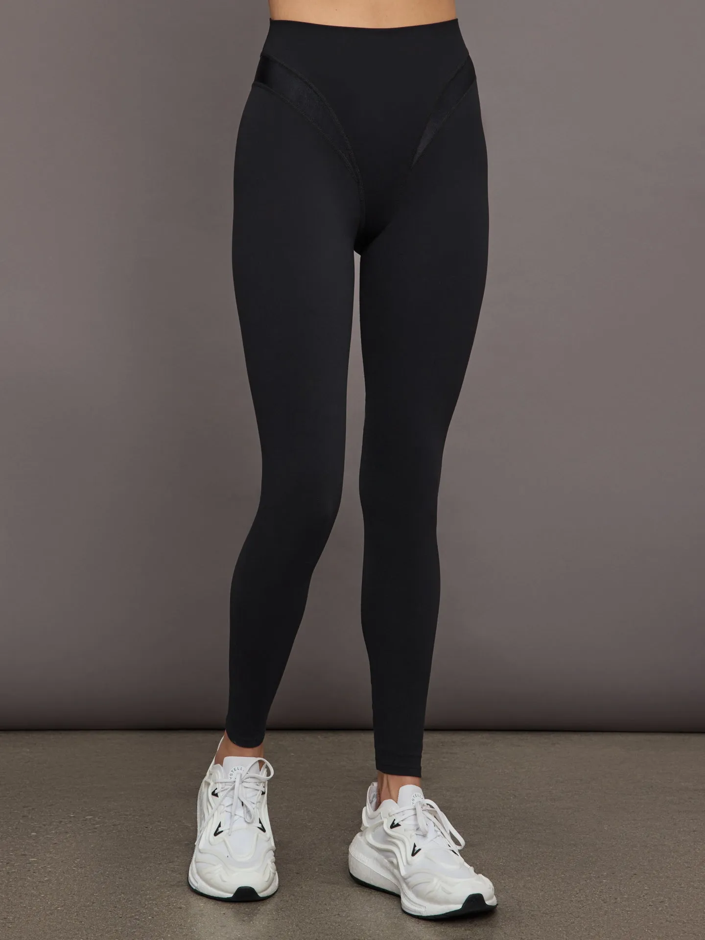 Spliced Colorblock Shine Legging in Melt - Black sold by Carbon38