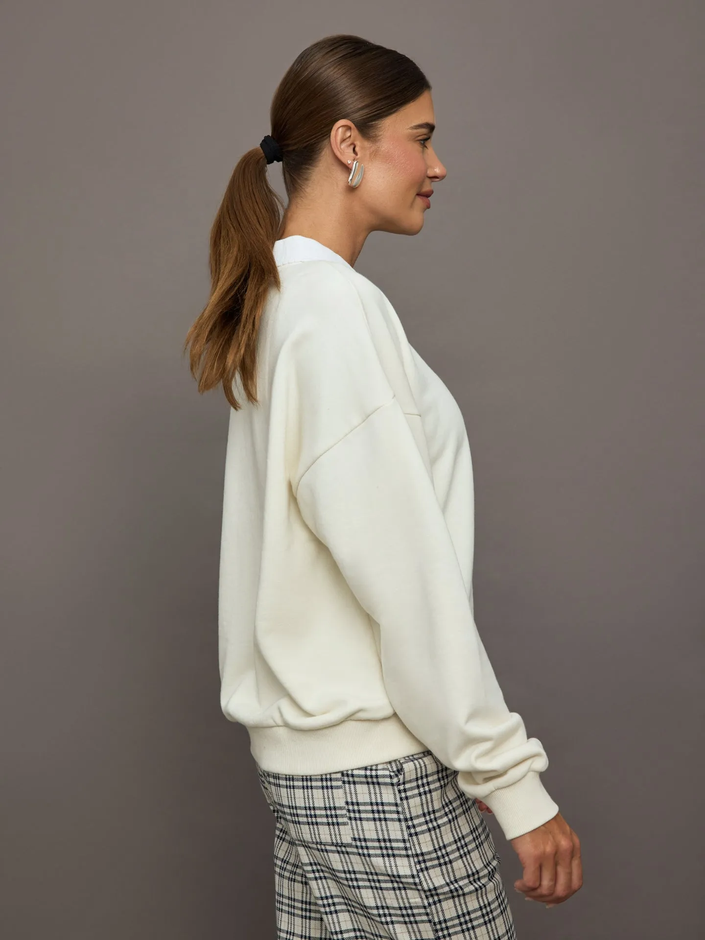 Pascal Collared Crew - Natural sold by Carbon38 product image thumbnail 4