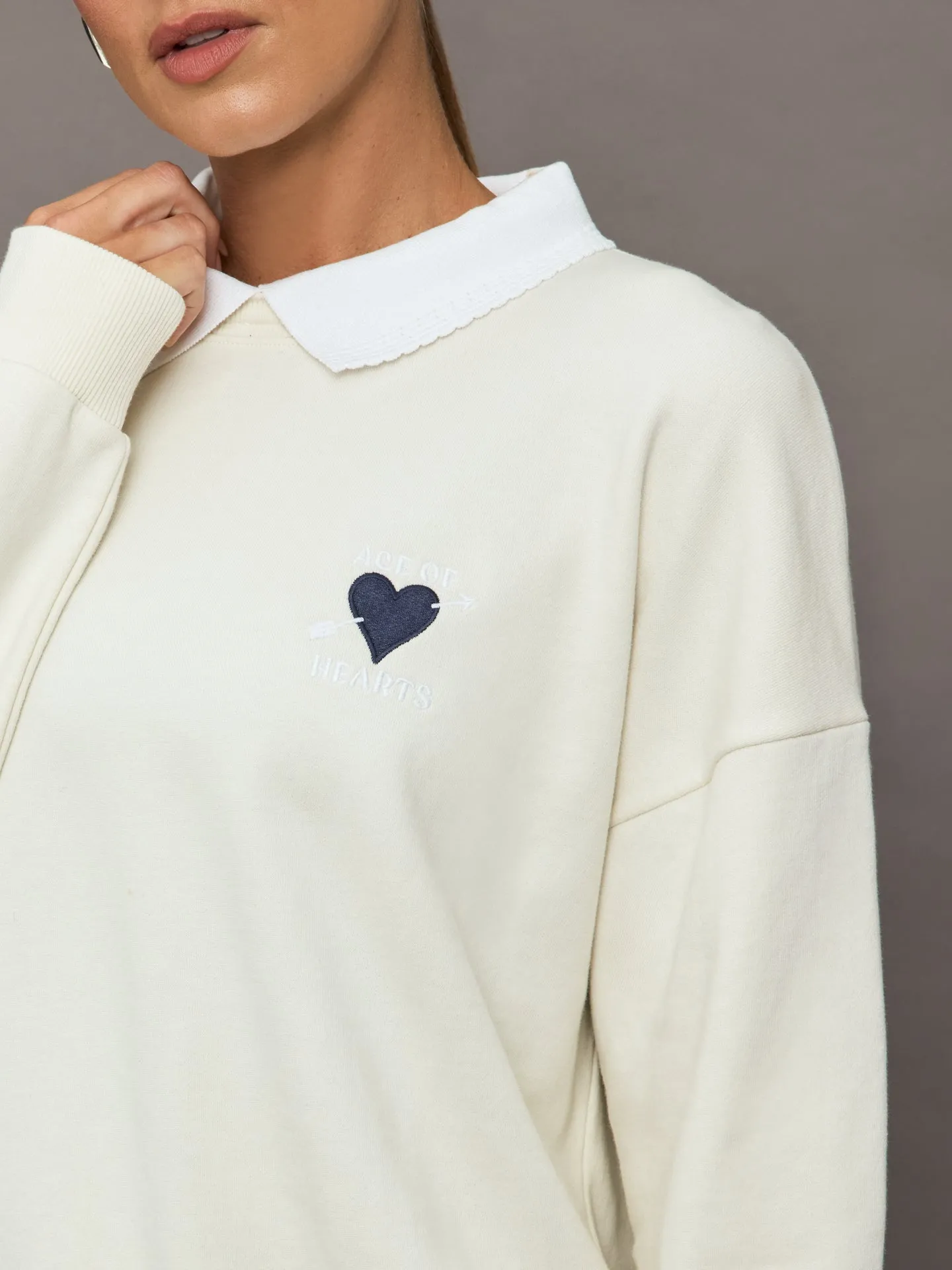 Pascal Collared Crew - Natural sold by Carbon38 product image thumbnail 2