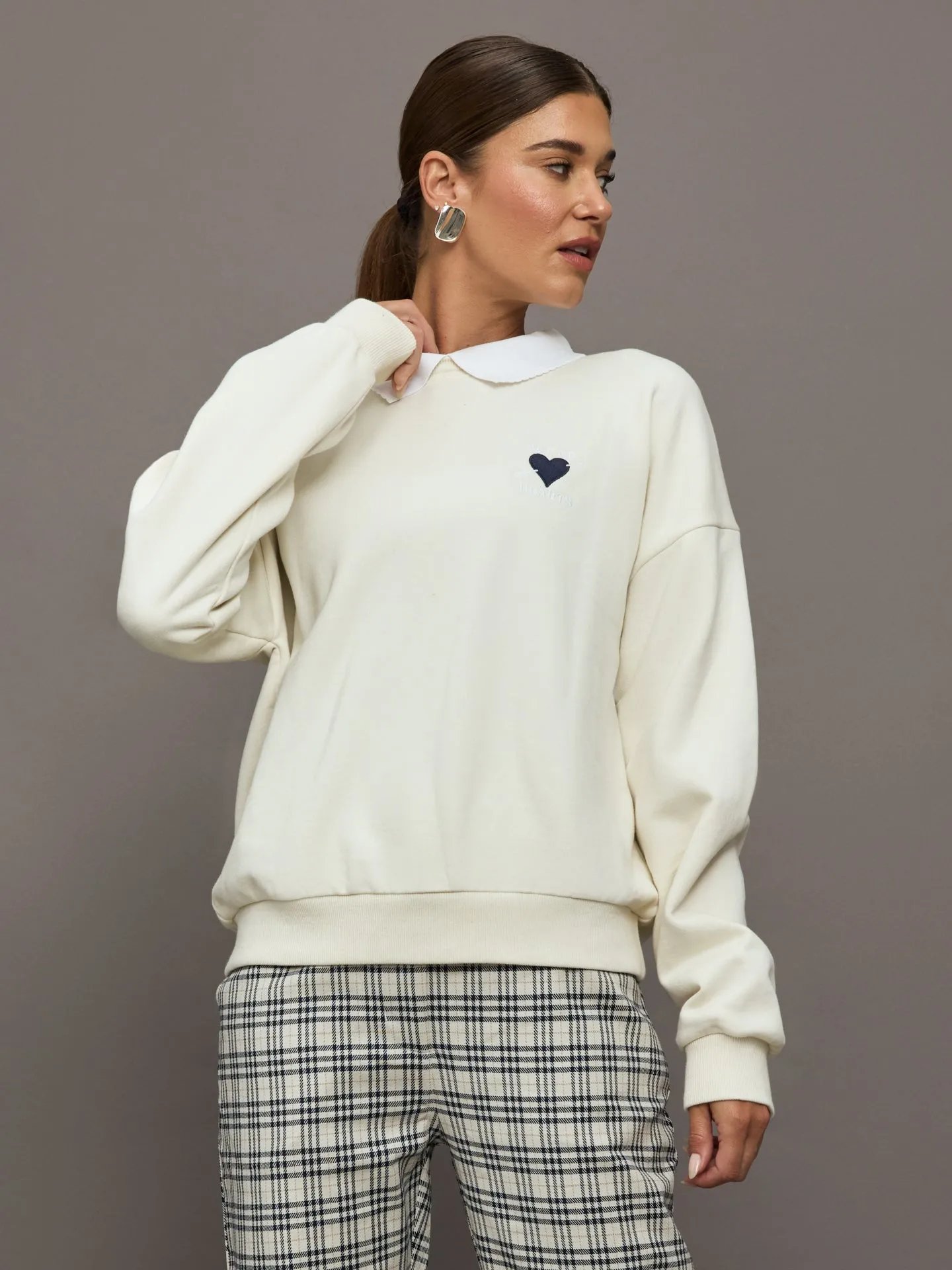 Pascal Collared Crew - Natural sold by Carbon38