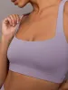 Racerback Bra in Ribbed Melt - Lavender Grey sold by Carbon38