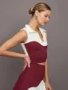Gio Wave Top - Burgundy/Chantilly sold by Carbon38
