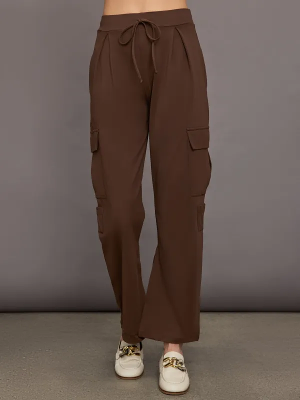 Slit Cargo Pant - Dark Chocolate sold by Carbon38