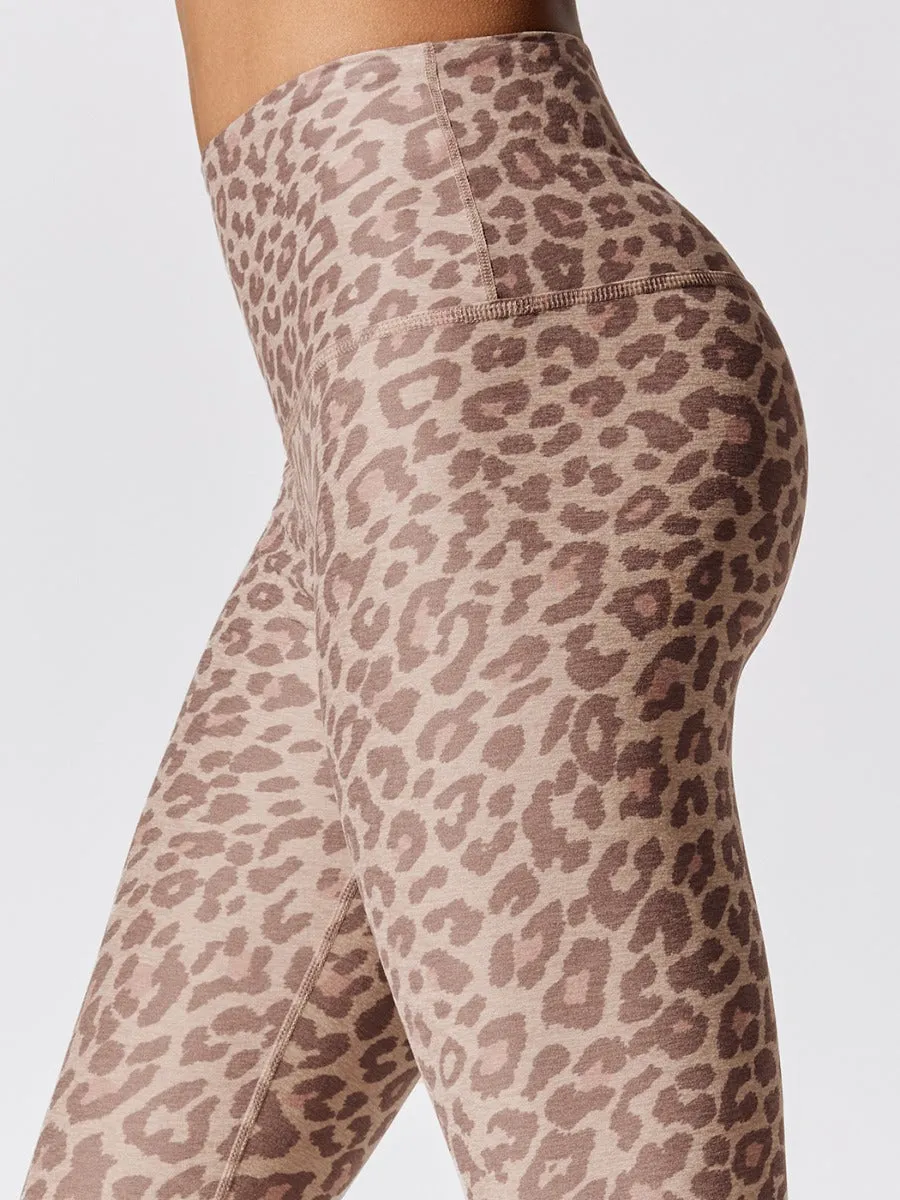 Spacedye Printed Caught In The Midi High Waisted Legging - Chai Cocoa Brown Leopard sold by Carbon38 product image thumbnail 3
