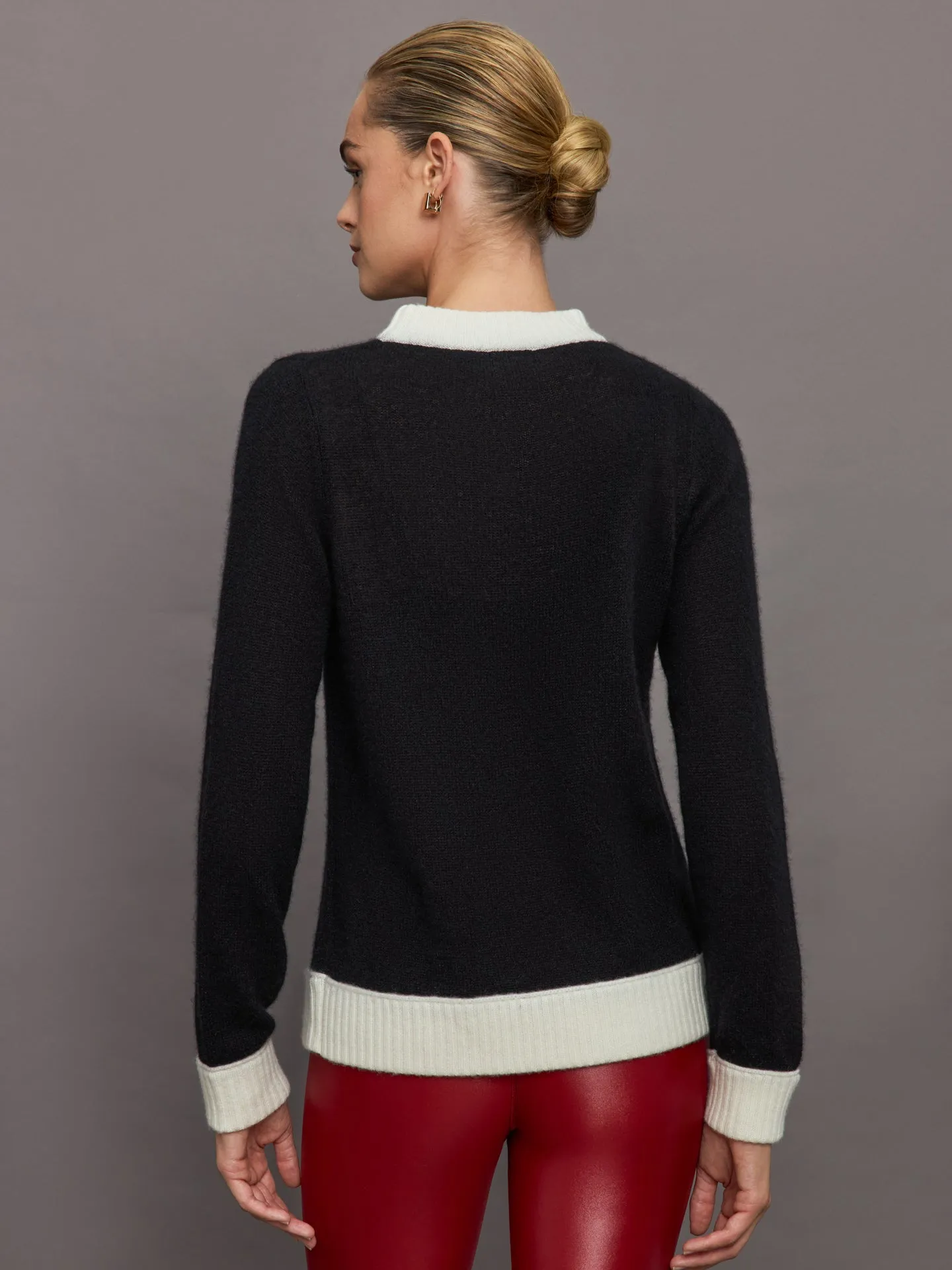 Tamino Cashmere Top - Black/ Cream sold by Carbon38 product image thumbnail 5