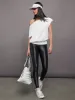 Short Sleeve Off Shoulder Sweatshirt in French Terry - White sold by Carbon38