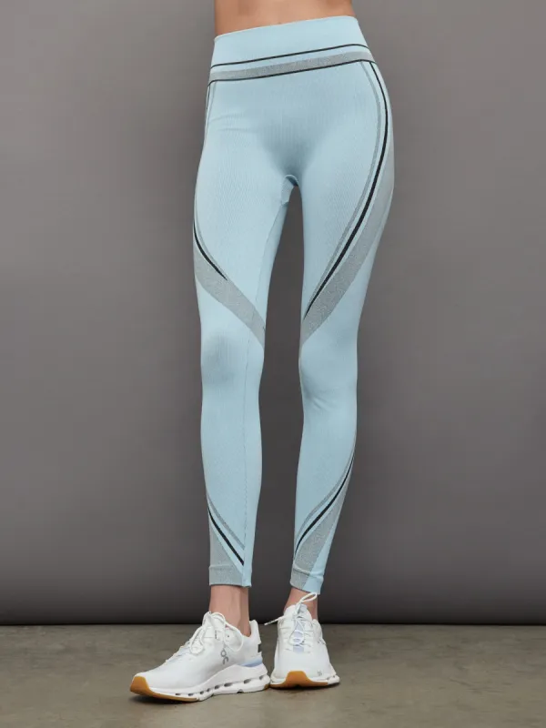 Shaping Stripes Leggings - LIGHT AQUAMARINE sold by Carbon38