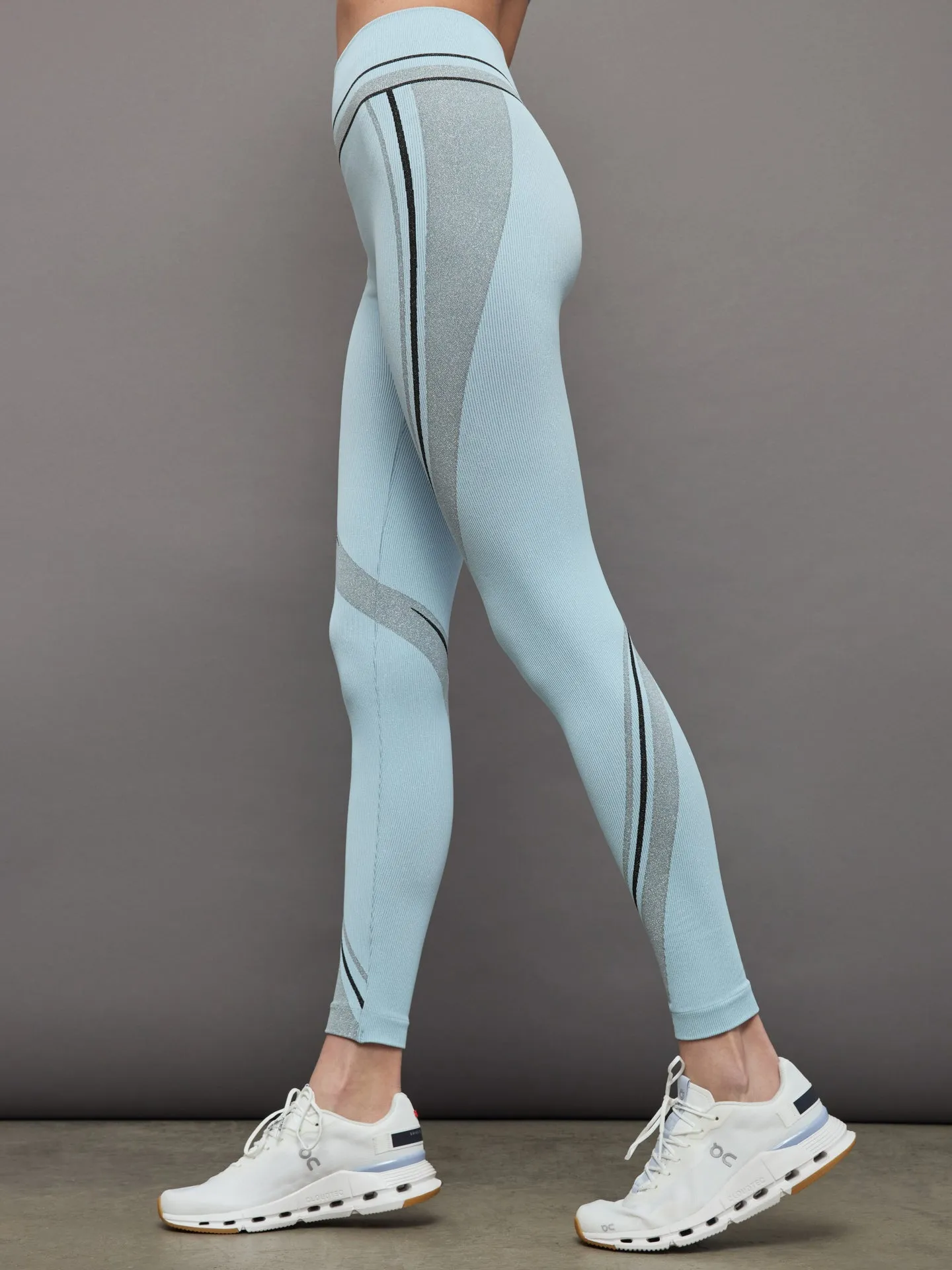 Shaping Stripes Leggings - LIGHT AQUAMARINE sold by Carbon38 product image thumbnail 2