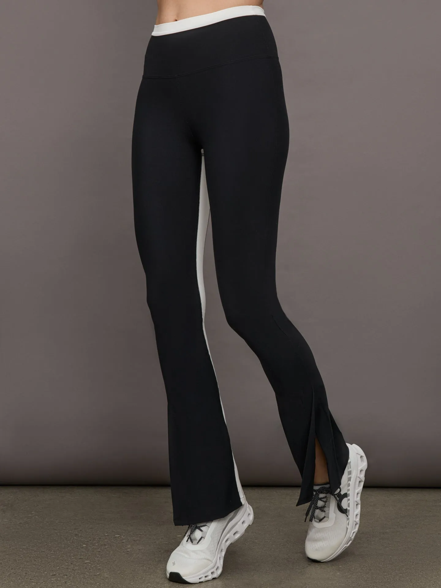 Colorblock Split Bootcut Legging in Melt - Black/Cloud Dancer sold by Carbon38 product image thumbnail 4