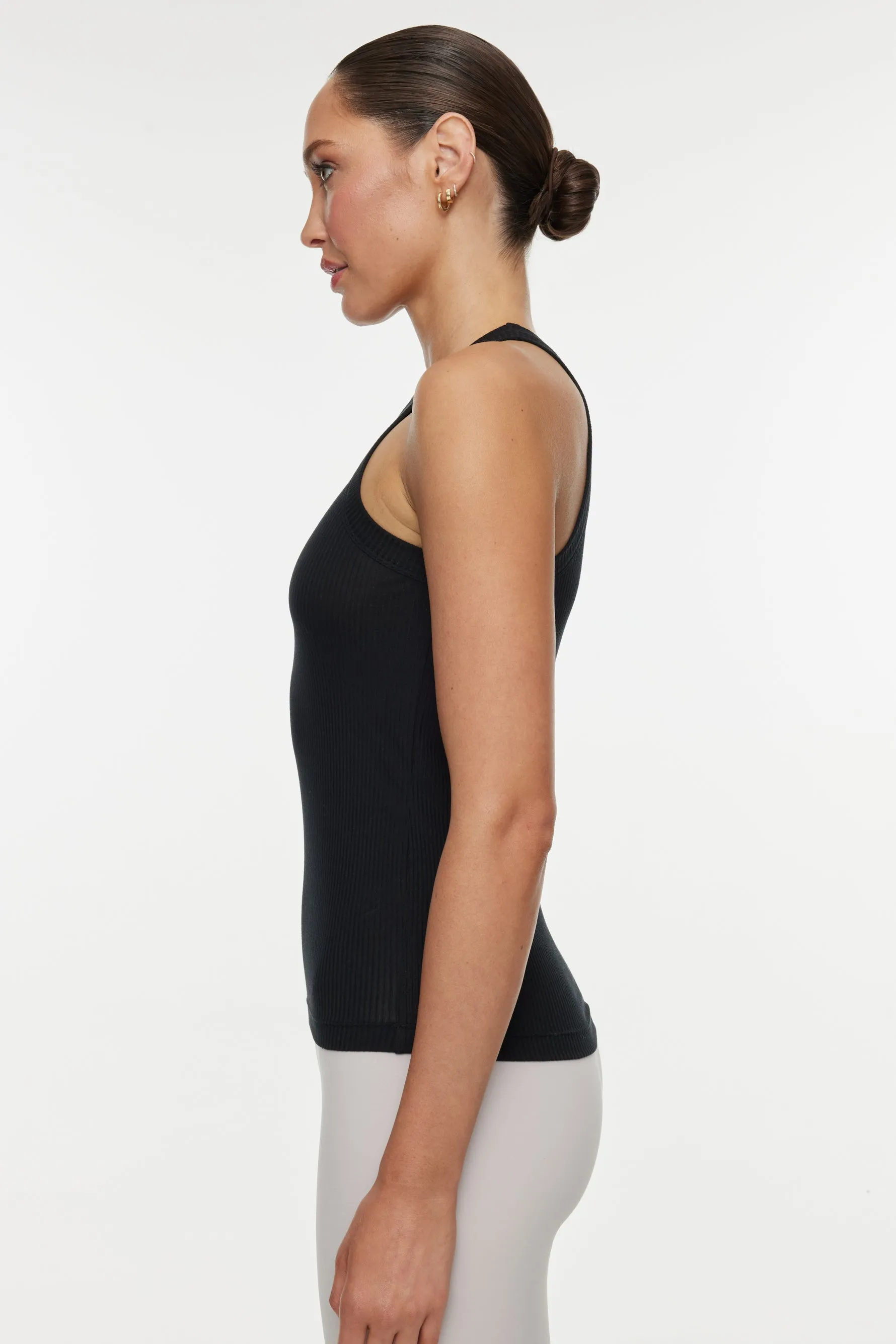 Rivington Ribbed Tank - Black sold by Carbon38 product image thumbnail 3