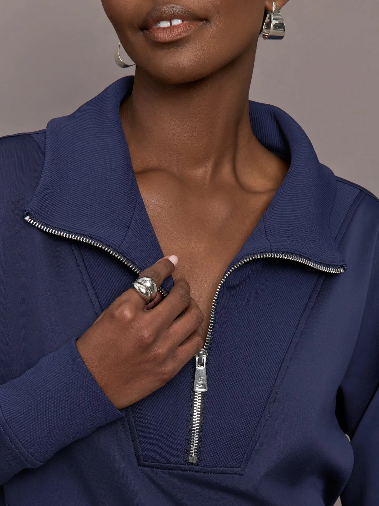Wren 1/4 Zip - Maltese Blue sold by Carbon38 product image thumbnail 5