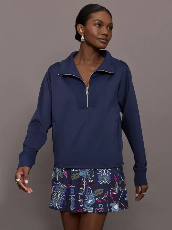 Wren 1/4 Zip - Maltese Blue made by Carbon38