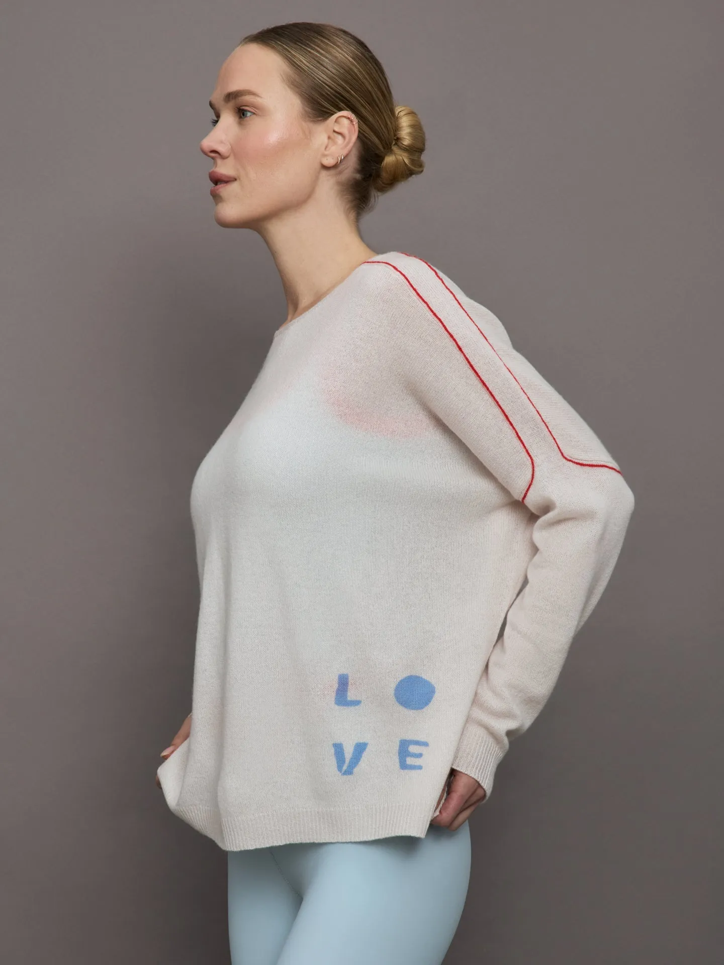 Love is All Around You Sweater - White sold by Carbon38 product image thumbnail 3