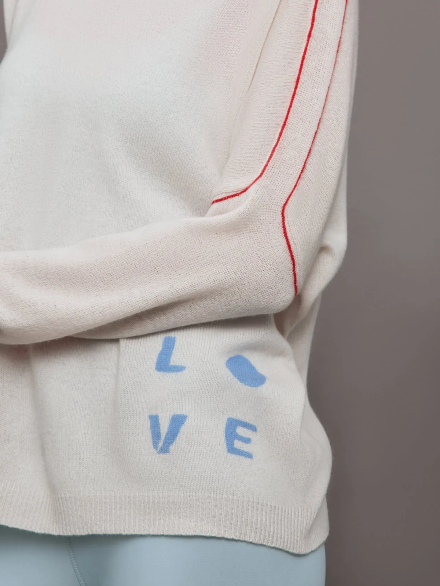 Love is All Around You Sweater - White sold by Carbon38 product image thumbnail 5