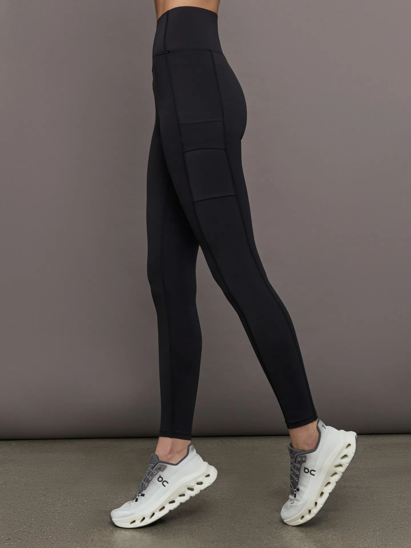 High Rise Pocket Legging in Diamond Compression - Black sold by Carbon38 product image thumbnail 3
