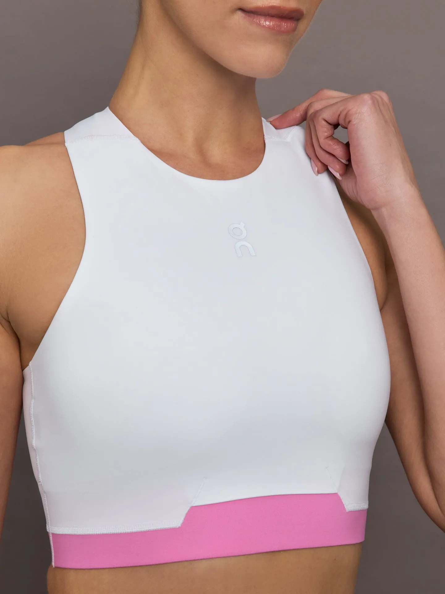 Train 2-in1 Crop - White | Raspberry sold by Carbon38 product image thumbnail 5