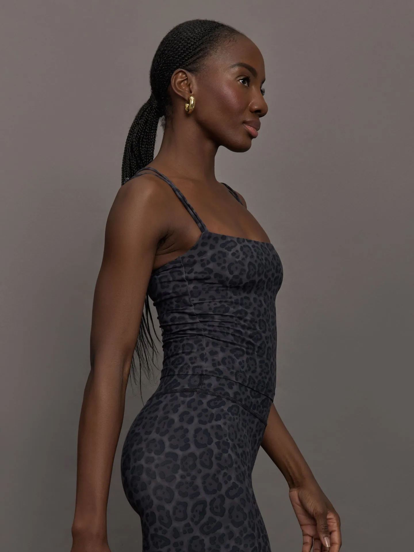Strappy Tank in Melt - Charcoal Leopard sold by Carbon38 product image thumbnail 3