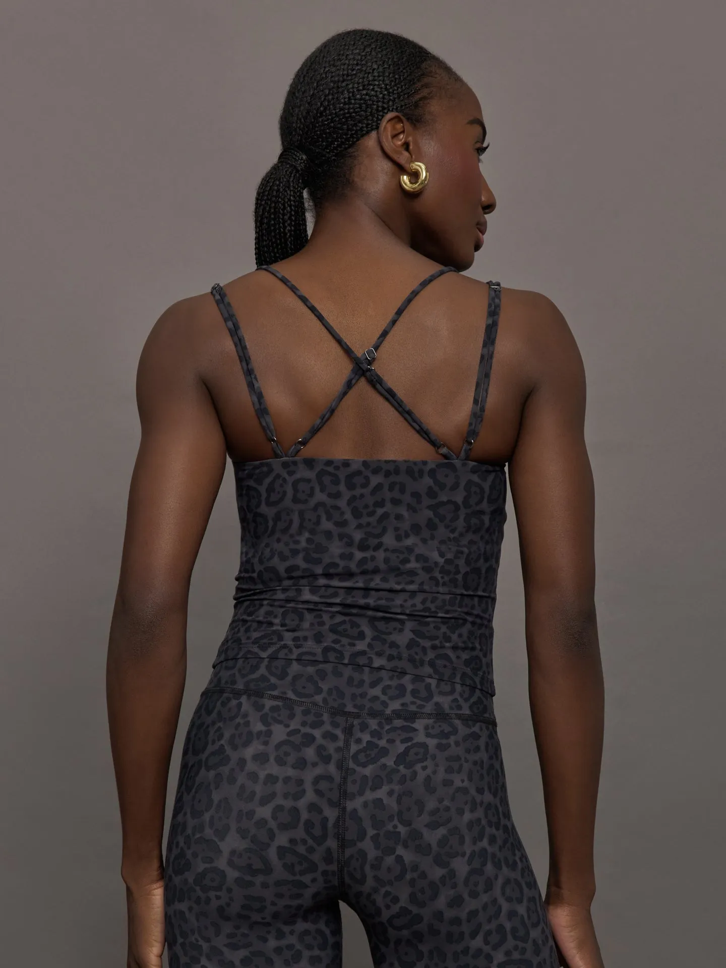 Strappy Tank in Melt - Charcoal Leopard sold by Carbon38 product image thumbnail 4