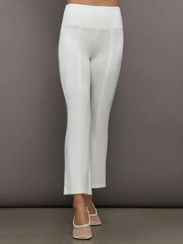 Kick Flare Pant in Scuba - White sold by Carbon38