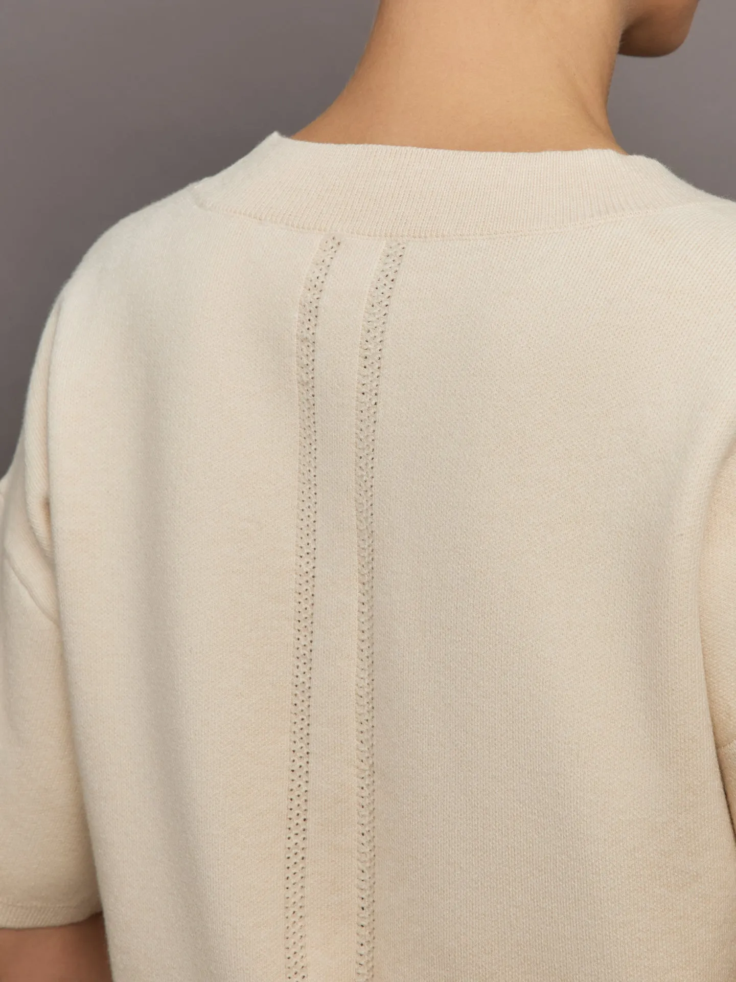 Isla Short Sleeve V-neck Pullover - Sand Dollar sold by Carbon38 product image thumbnail 5