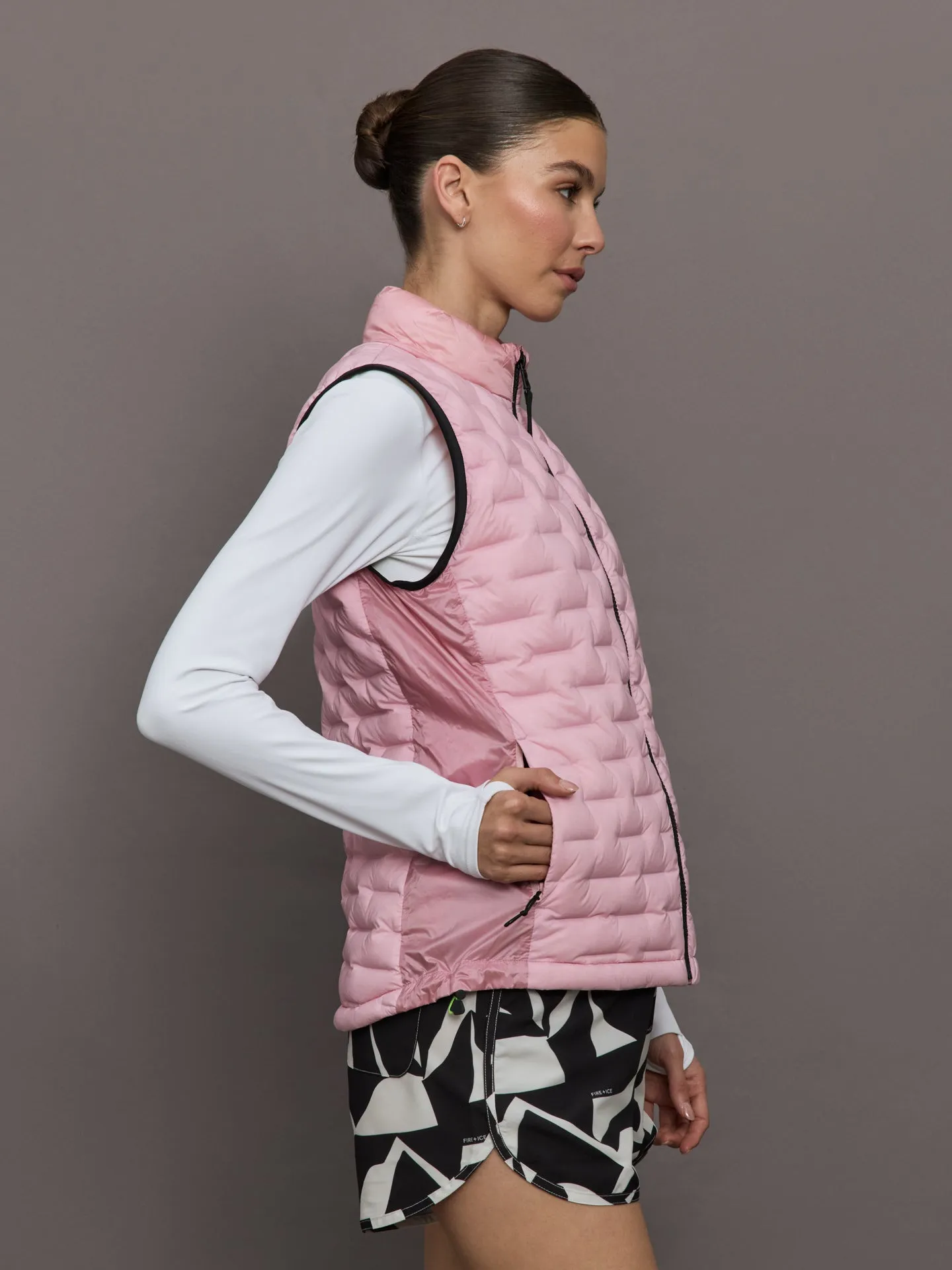 Fenja Lightweight Vest - Cameo Pink sold by Carbon38 product image thumbnail 3
