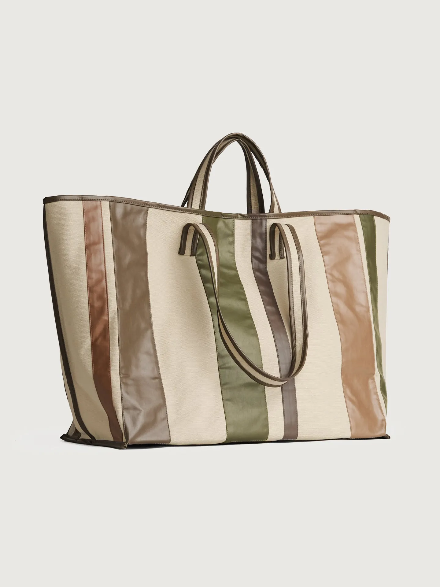 Tote Striped Canvas - Beige/Oil Multi sold by Carbon38 product image thumbnail 2