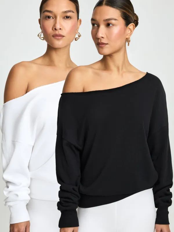Off Shoulder Sweatshirt Multipack sold by Carbon38