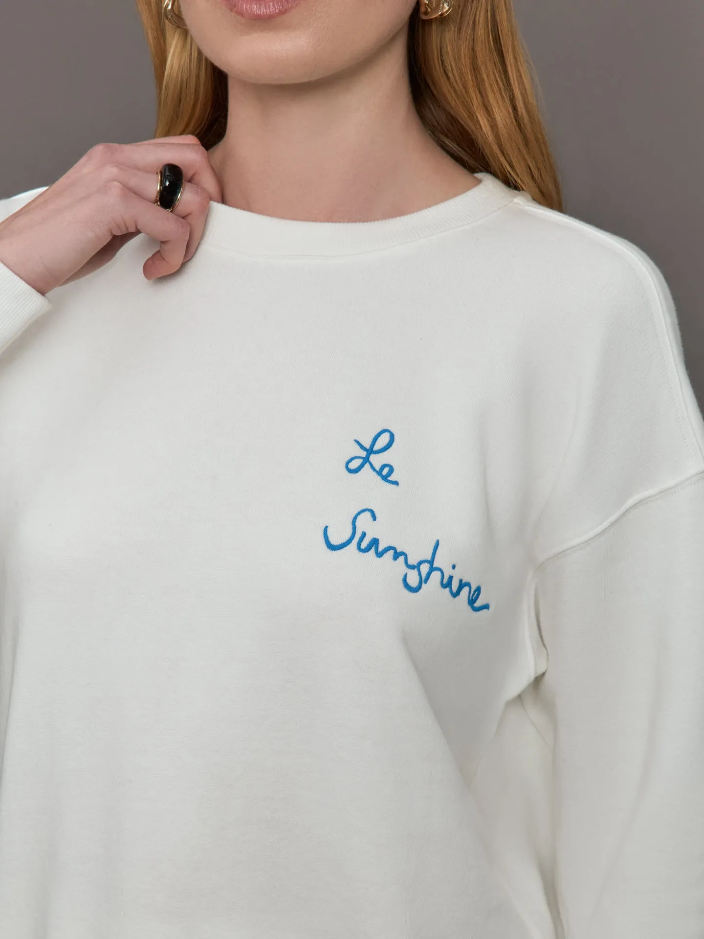 Ex-Boyfriend Le Sunshine Sweatshirt - White sold by Carbon38 product image thumbnail 3