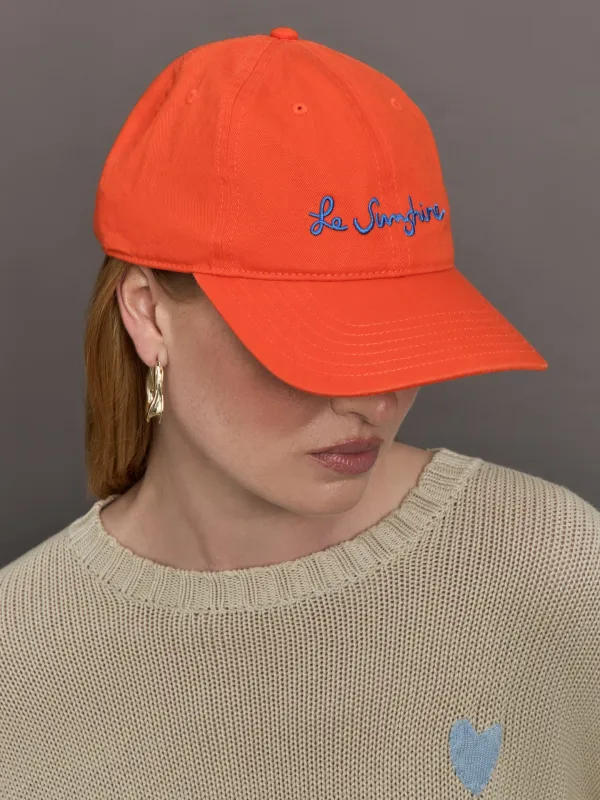 Kerri Rosenthal Le Sunshine Hat - Aperol Orange sold by Carbon38