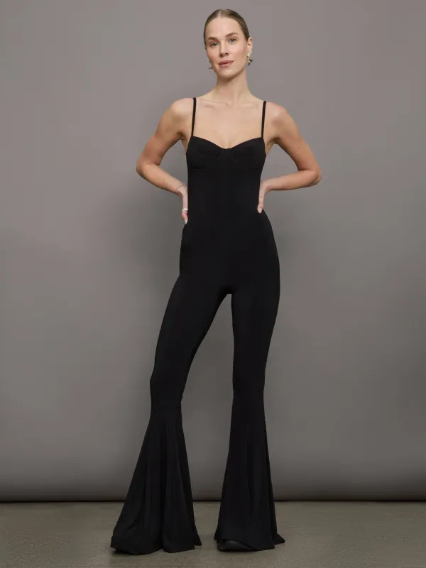 Underwire Fishtail Jumpsuit - Black sold by Carbon38