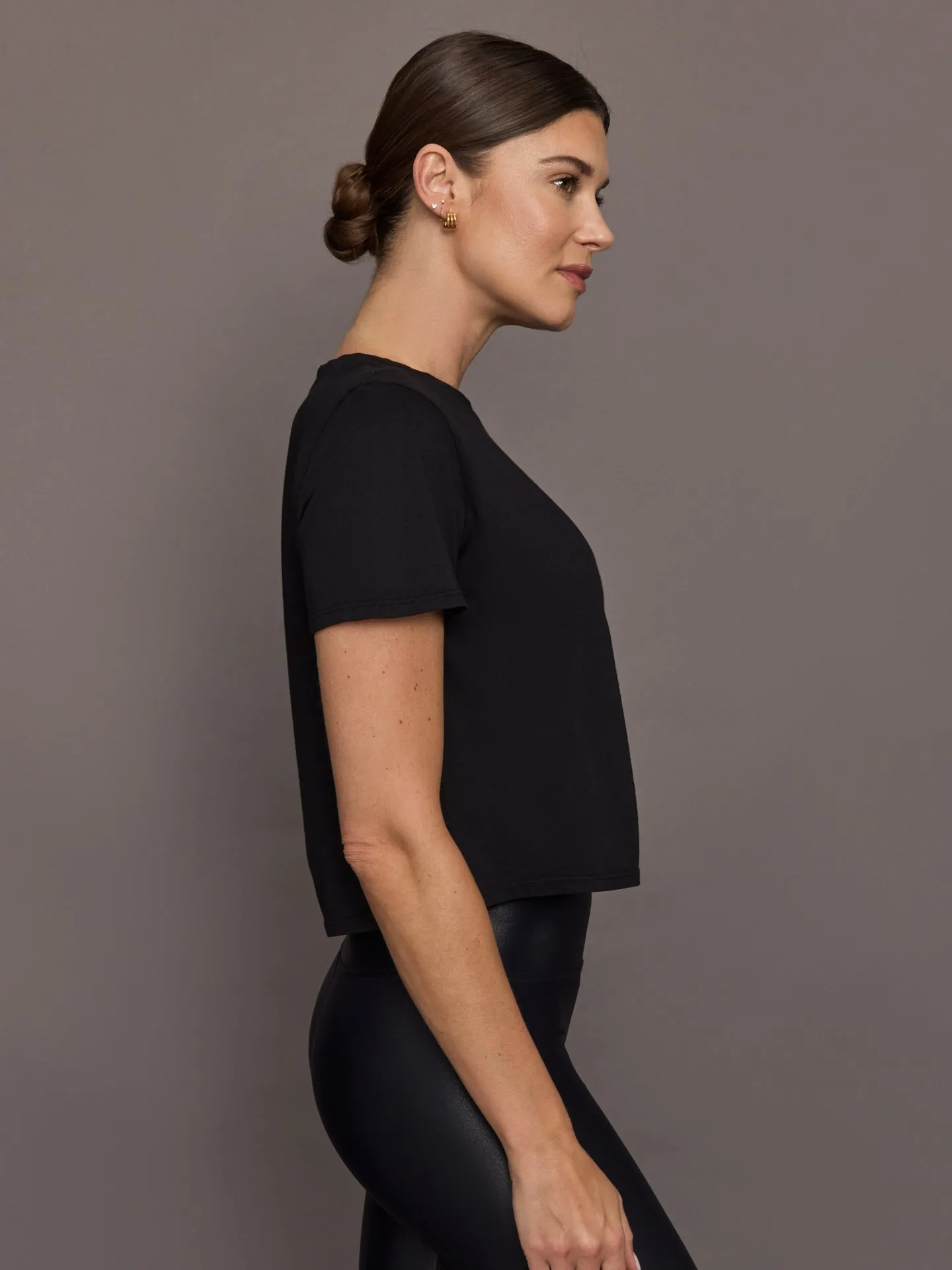 Boxy Crop Tee - Black sold by Carbon38 product image thumbnail 3