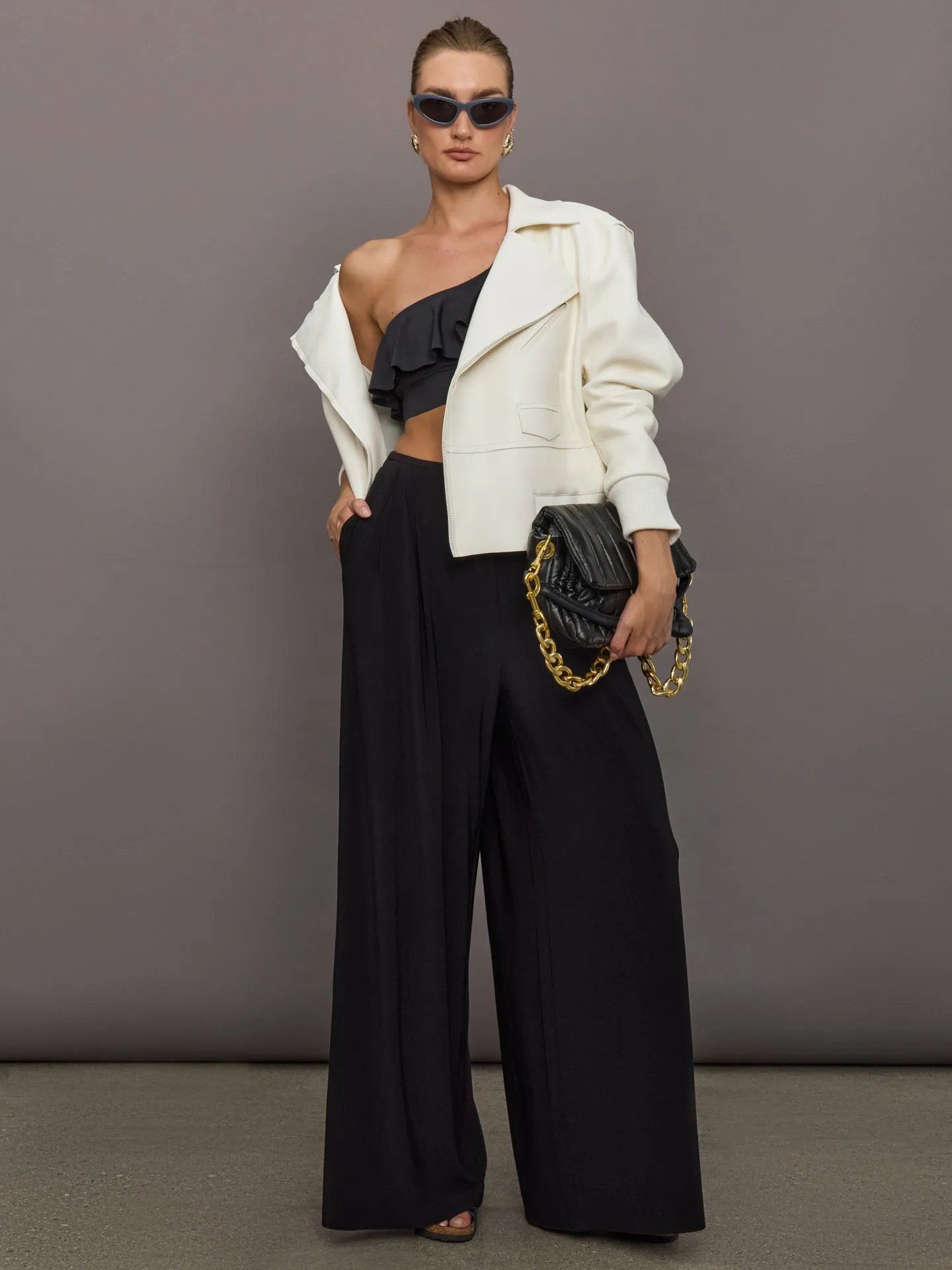 Pleat Pant - Black sold by Carbon38 product image thumbnail 2