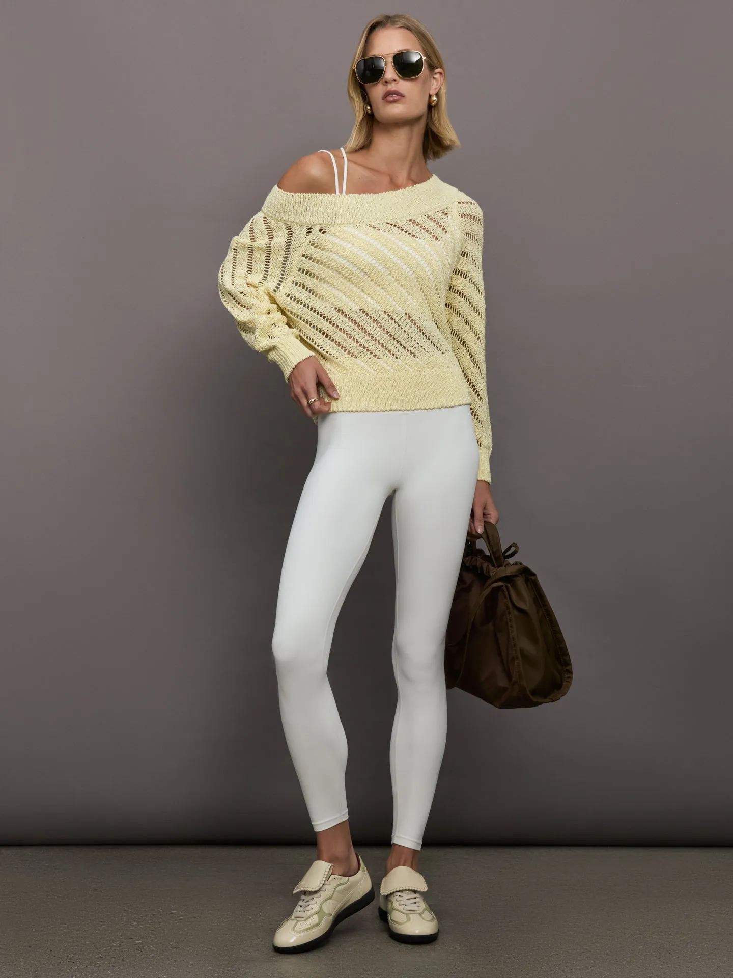 Open Knit Sweater - Yellow sold by Carbon38 product image thumbnail 2