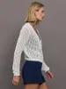 Open Knit Cardigan - White sold by Carbon38