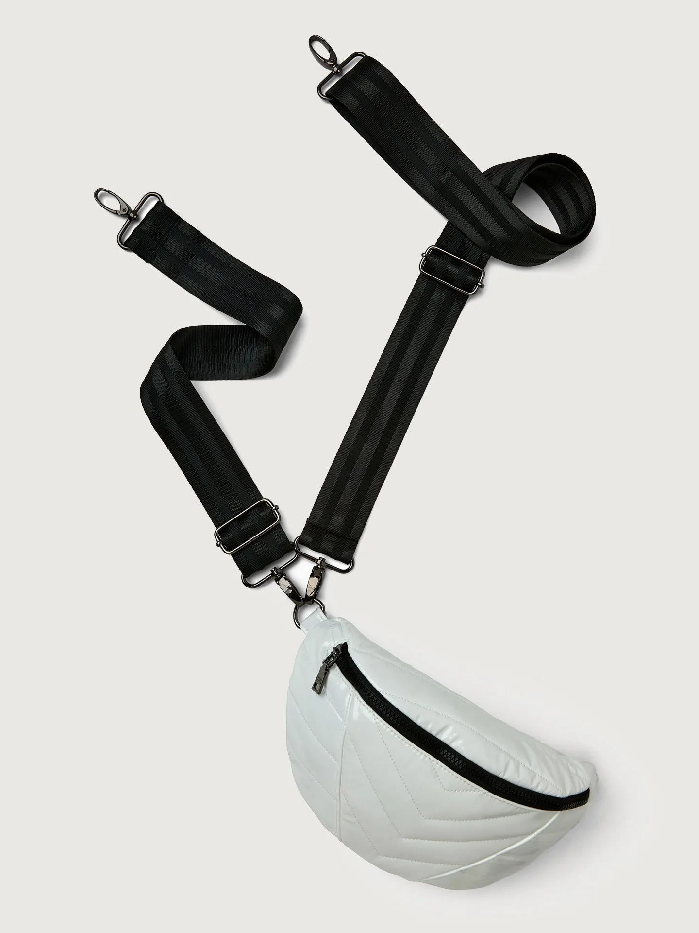 Little Runaway - White Patent/Black Hardware sold by Carbon38 product image thumbnail 3