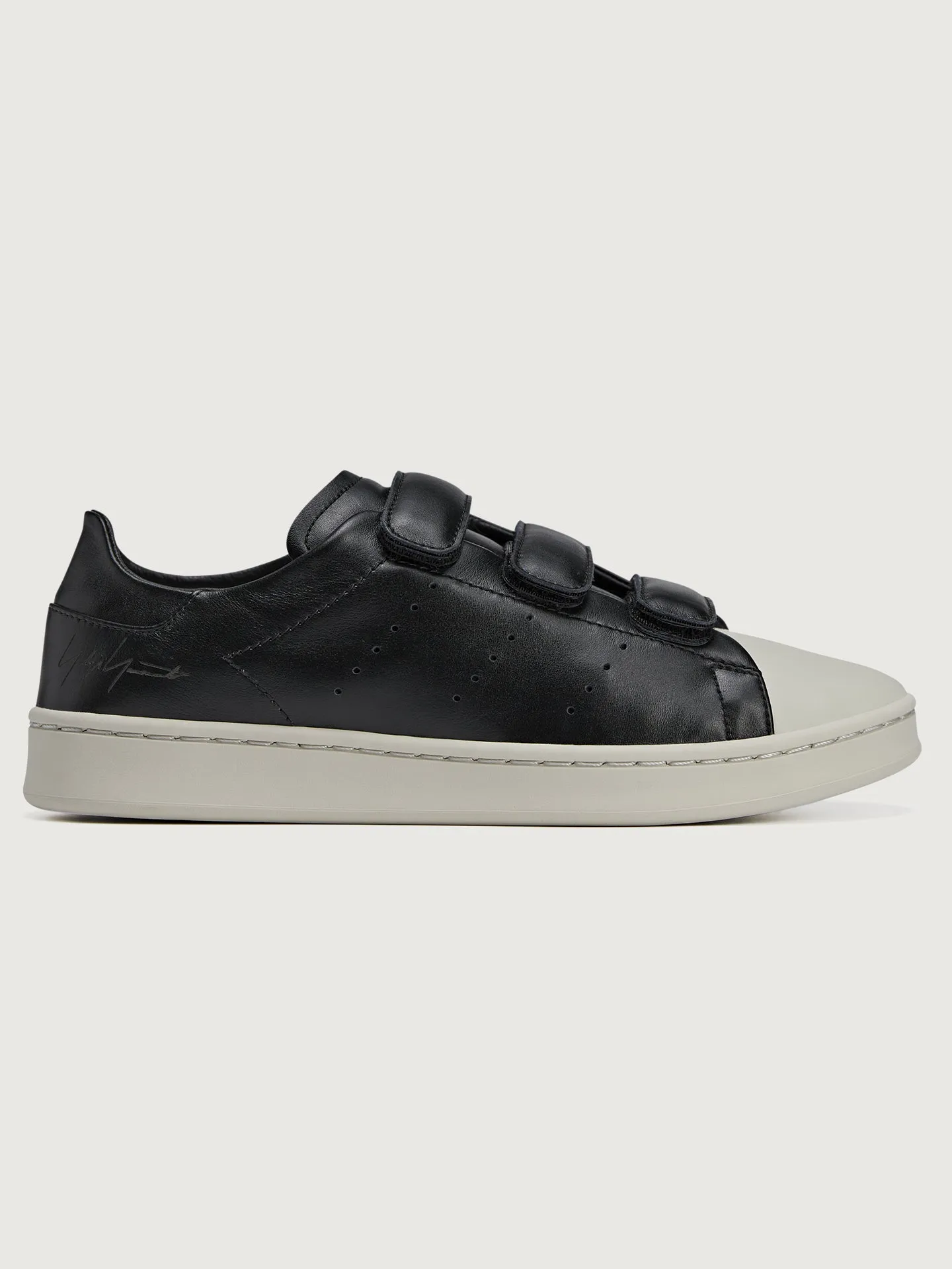 Y-3 Stan Smith Velcro - Black/Talc sold by Carbon38