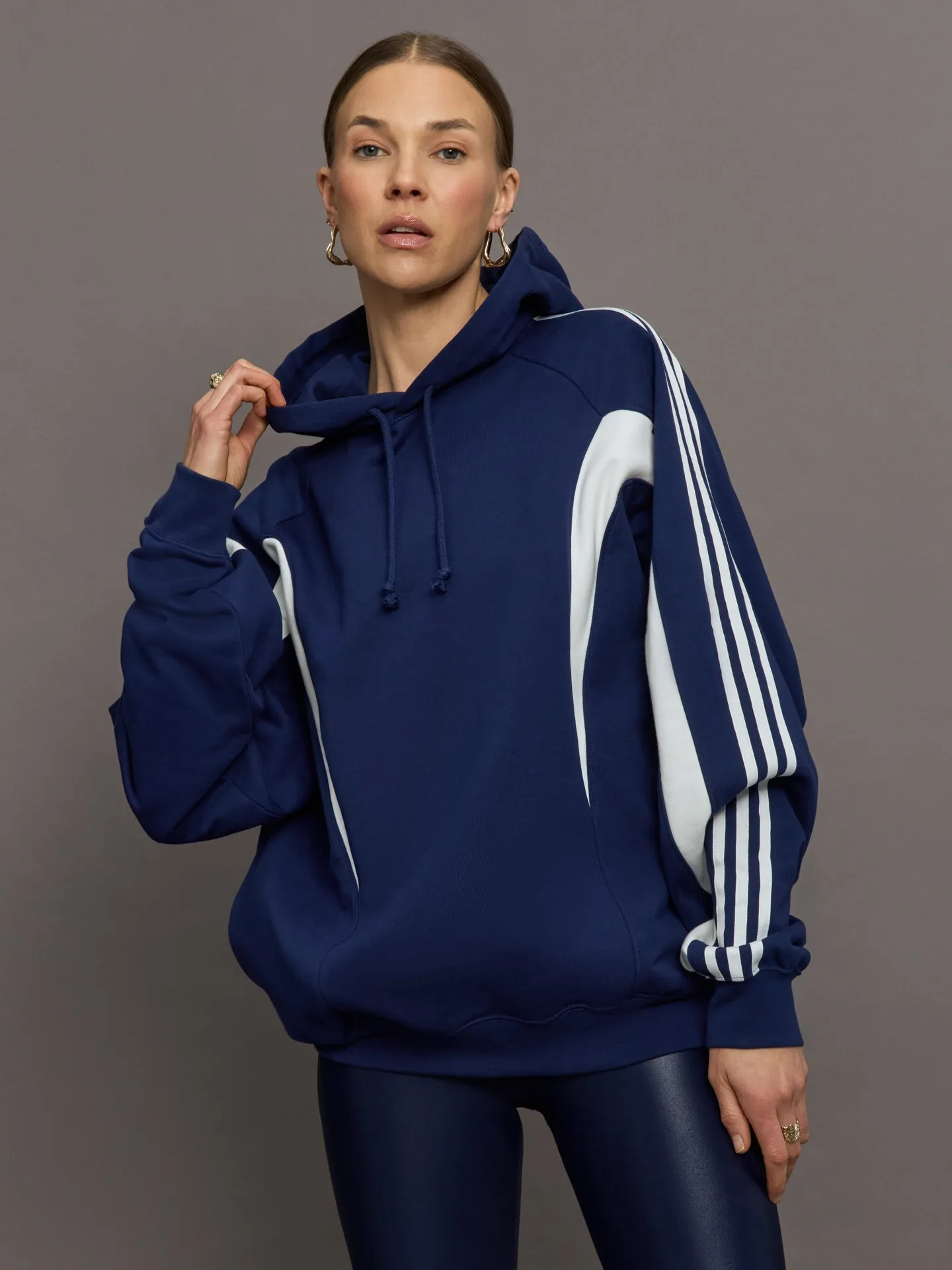 U Cutline Hoodie - Dark Blue sold by Carbon38