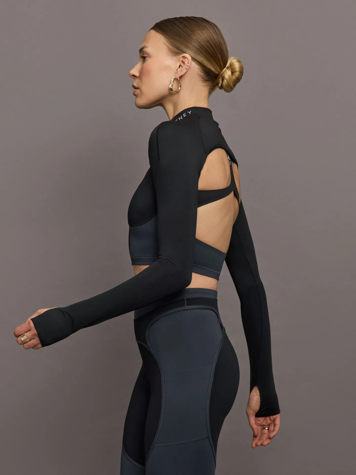 aSMC Mock Neck Sleeves - Black sold by Carbon38 product image thumbnail 4