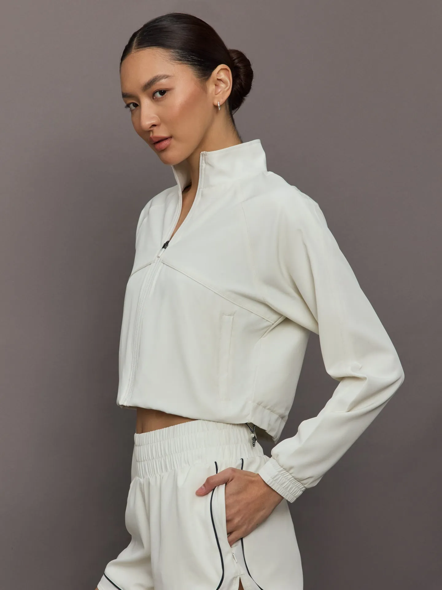 Nicole Cropped Jacket - Ecru sold by Carbon38 product image thumbnail 3